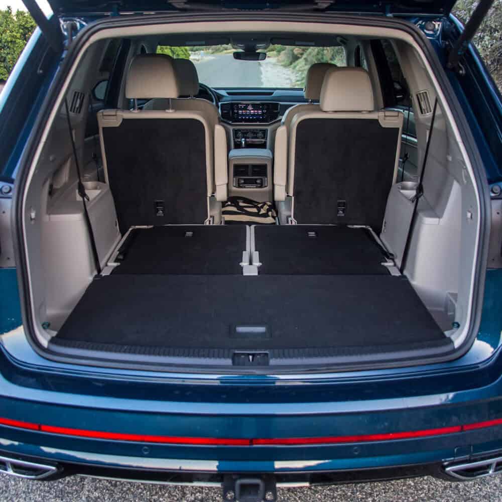 Custom luggage area kit for Volkswagen Atlas, maximizing cargo space and organization.