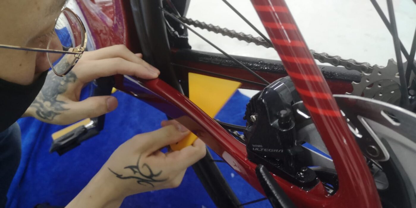 Cervelo Caledonia XPEL ultimate plus PPF installation