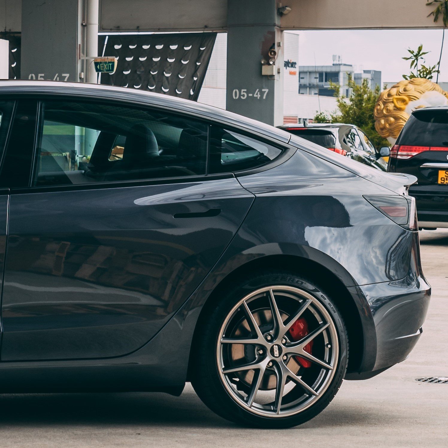 Tesla Model-3 Rear Wheel Impact Area Kit